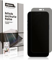 dipos I Privacy-Beschermfolie mat geschikt voor Apple iPhone 15 Privacy-Folie screen-protector Privacy-Filter