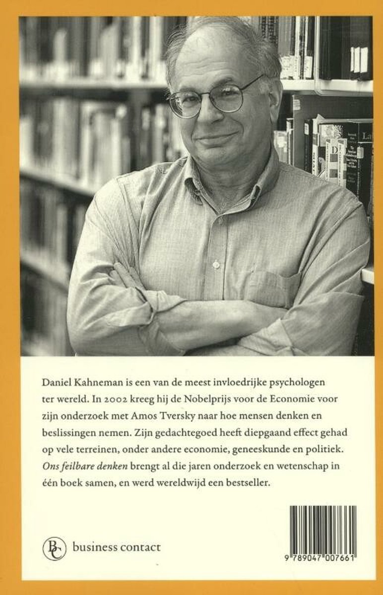 Ons feilbare denken - back cover