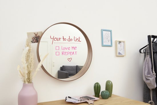 edding 4095 krijtstiften wit 2x, neonroze, neonoranje, neongeel - 5 stuks raamstiften - krijtmarkers - ronde punt 2-3 mm - krijtstift voor krijtborden, uitwisbaar - voor het schrijven op ruiten, glas, spiegels