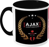 Ajax Mug - Couronne d'Or - Tasse à café - Amsterdam - 020 - Voetbal - Tasse - Tasse à café - Tasse à thé - Zwart - Édition Limited