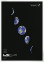 Phases Of Earth From Tranquility Base | Space, Astronomie & Ruimtevaart Poster | A3: 30x40 cm