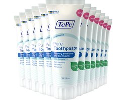 TePe - Tandpasta Pure Unflavoured - 12 x 75 ml - Voordeelverpakking