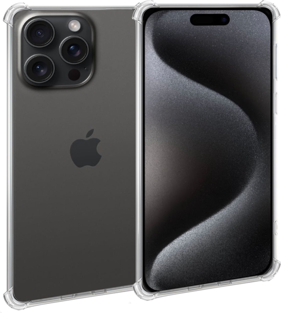 Geschikt voor iPhone 15 Pro Hoesje – Shock Proof Case – Cover Transparant