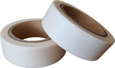 Washi Tape Crème / Wit - 10 meter x 1.5 cm. Masking Tape - Rol Transparant Plakband Wit - Crème - White Tape
