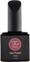 Gelzz Gellak - Gel Nagellak - kleur Cozy G239 - BruinNudeRoze - Dekkende kleur - 10ml - Vegan