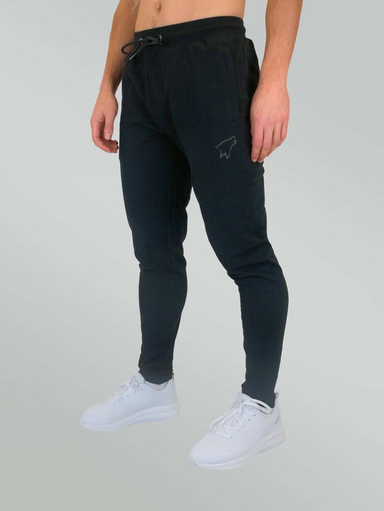 Wolfpack Lifting - Essential Joggers - Zwart Logo - Maat M