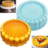 Siliconen bakvorm, 1 stuk siliconen cakevorm, siliconen cakevorm, bakvorm cakevorm, siliconen bakvorm, cakevormen, muffinform, speciale bakvorm, bakvorm in bloemenvorm, siliconen ronde taartvorm