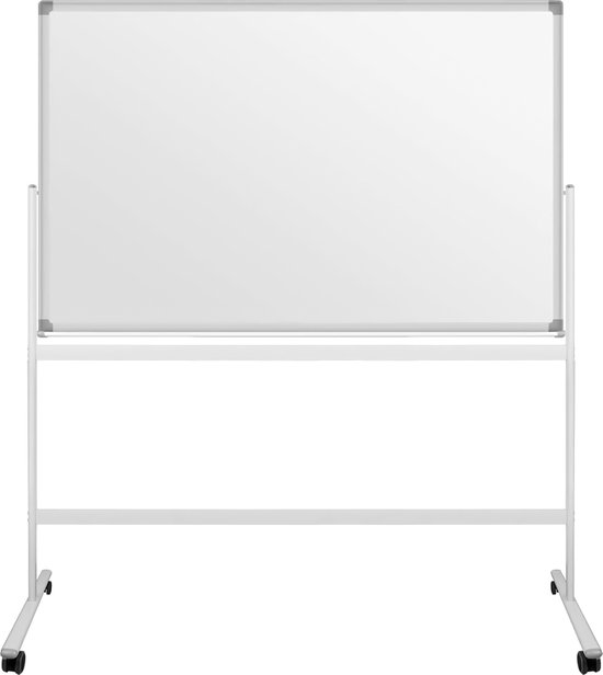 Tableau blanc mobile double face, 110 x 80 cm / support pour tableau