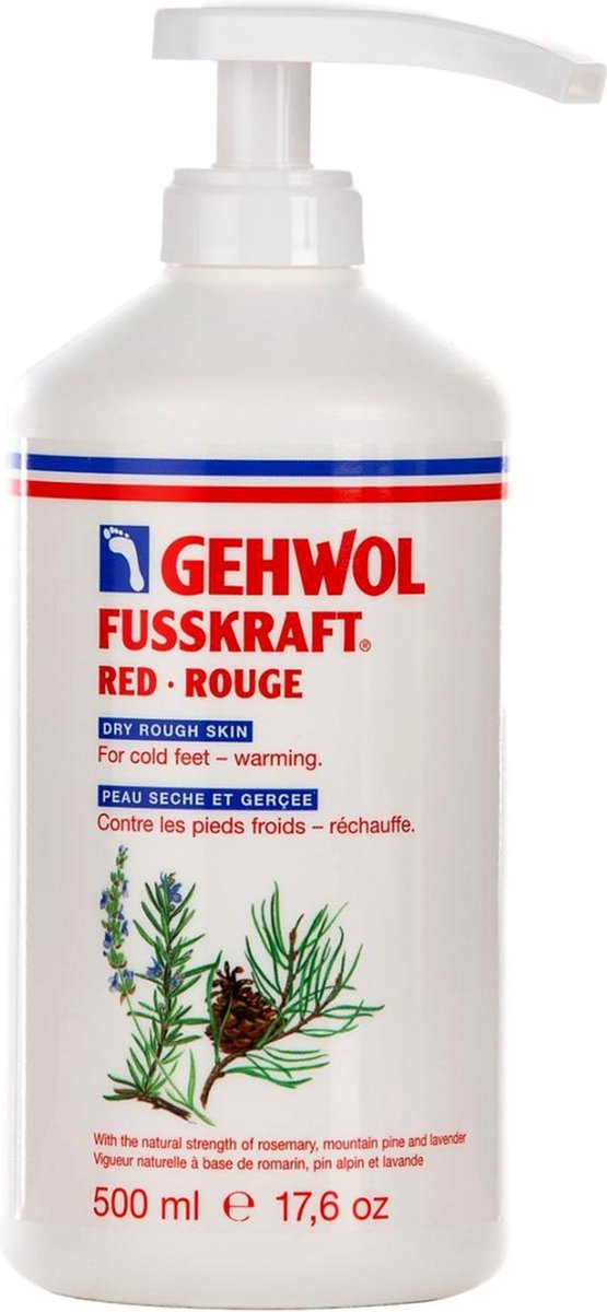 Gehwol fusskraft rood Inhoud: 500 ml Gehwol