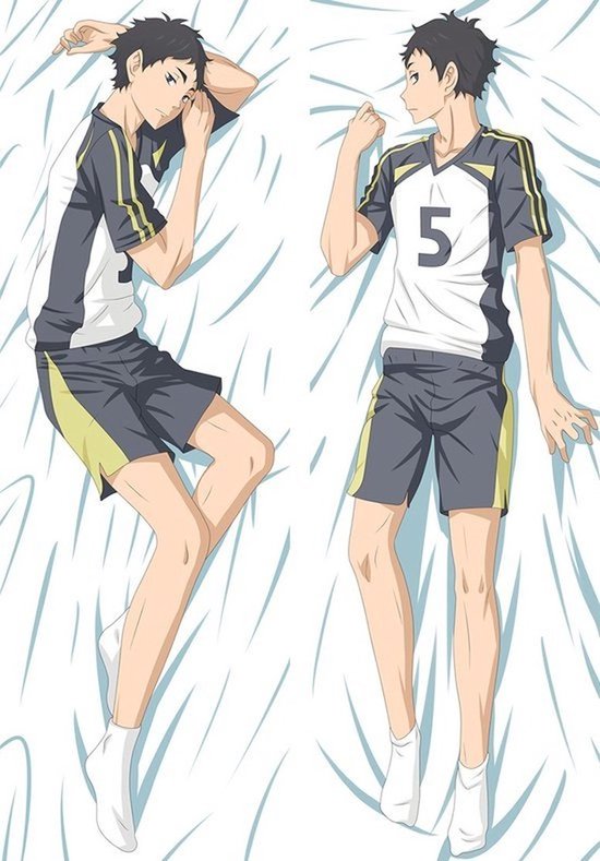 Hwydo Anime Dakimakura kussen met bekleding, 150 cm x 50 cm