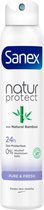Sanex Deodorant Spray Natur Protect Bamboo Pure & Fresh - 3 x 200 ml - Voordeelverpakking