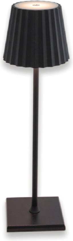 Moderne oplaadbare tafellamp - USB oplaadbaar - LED - 3000K - 24 cm hoog - beige