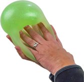 Slijm Bal xxl - 10 cm - groen - met glitters - Stressbal voor de hand - Kinderen