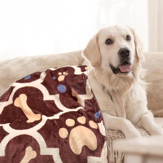 Couverture pour chien, couverture en polaire douce pour chiens de grande  taille, couverture lavable pour animaux de compagnie, tapis de couchage  chaud