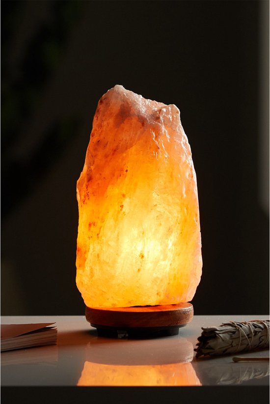Lampe de sel de l'Himalaya 1-2kg + cordon et ampoule P2