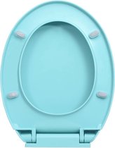 The Living Store Toiletbril Groen Polypropyleen - 46 x 34 cm - Soft-close - Verstelbare Breedte - Geschikt voor alle toiletpotten