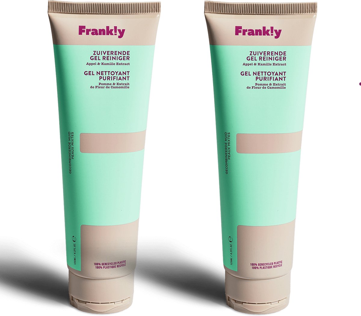 Goedkoopste Frankly Zuiverende Gel Reiniger 2 x 125 ml - Microplastic vrij en 99 natuurlijk