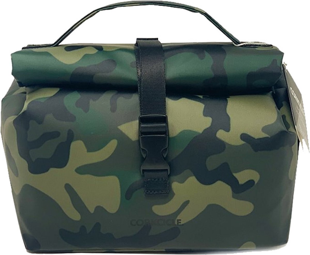 Corkcicle Nona Roll Top Lunchbox- Woodland Camo- Lunchbox-Camouflage