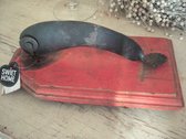 Coupe-poisson/planche de décoration Raja /rouge