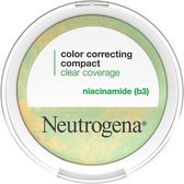 Maquillage poudre correctrice de couleur Neutrogena Clear Coverage Poudre CC compacte et matifiante à la niacinamide Sans huile