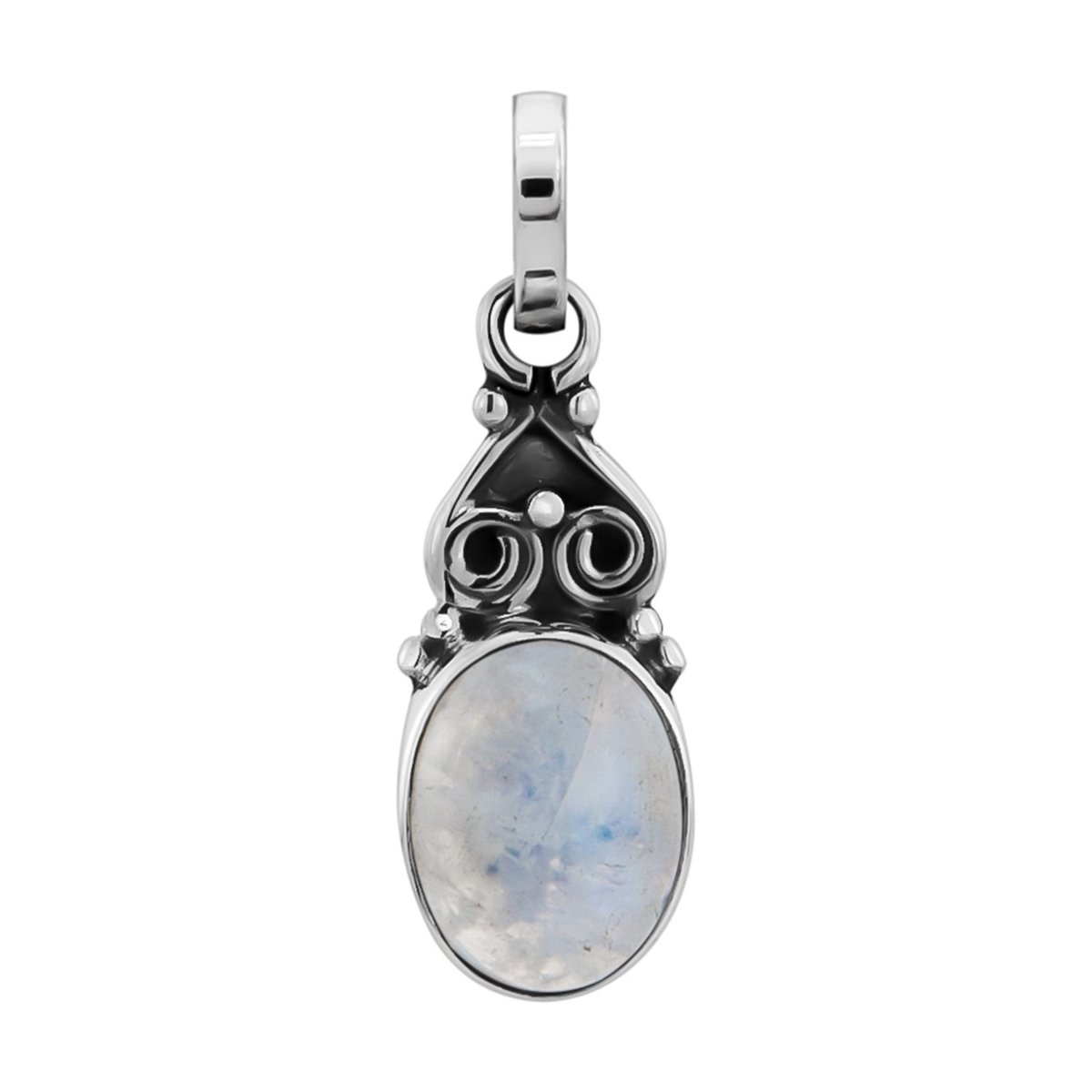 WeLoveSilver - Zilveren hanger - maansteen - sierlijk ontwerp