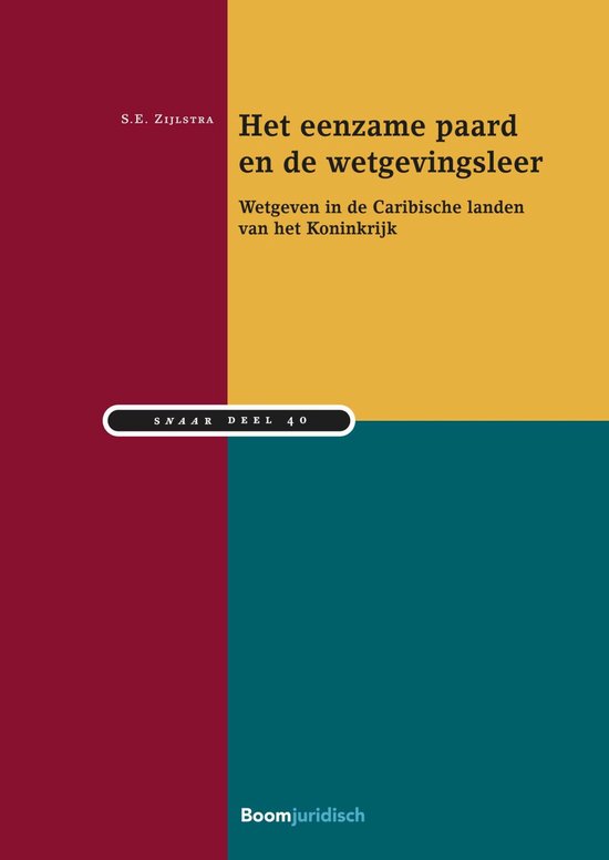 Studiereeks Nederlands-Antilliaans en Arubaans recht 40 - Het eenzame paard en de wetgevingsleer
