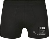 Ufuk, je hebt niet de leukste persoonlijkheid, maar dit helpt wel Heren Boxershort - relatie - vriend - onderbroek - grappig
