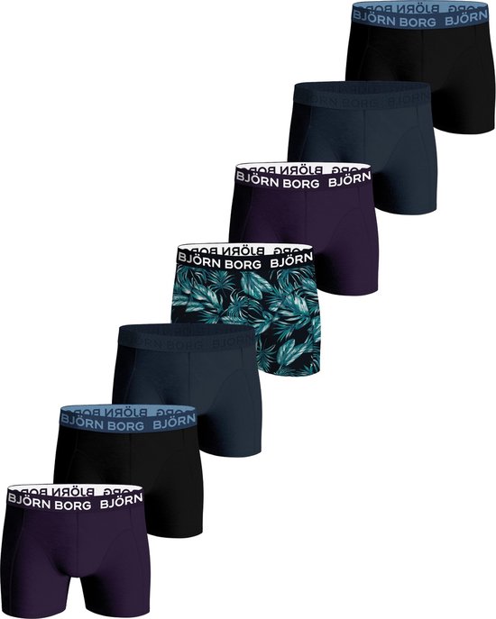 Björn Borg Cotton Stretch boxers - heren boxers normale lengte (7-pack) - multicolor - Maat: XXL