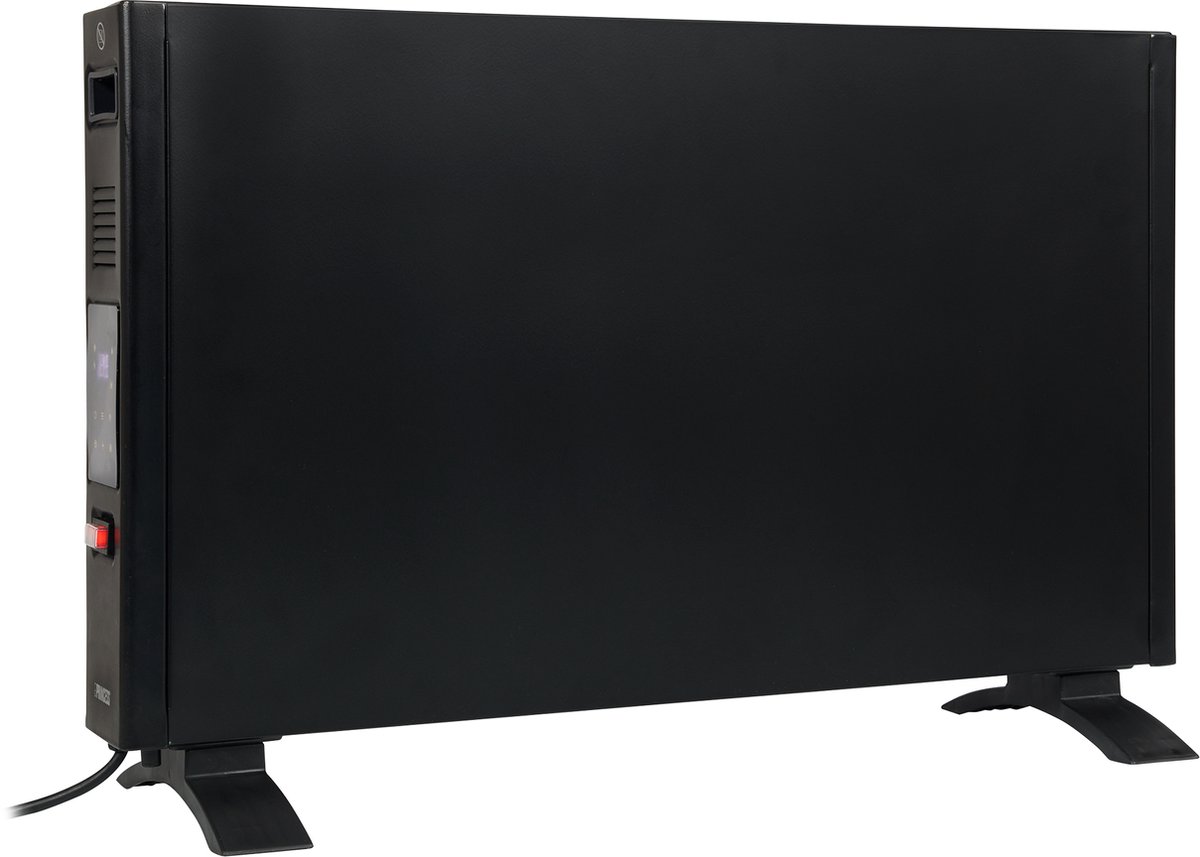 Elektrische kachel - Princess Smart Convector Verwarming 348320 - Paneel heater - Regelbare thermostaat - LED-display - Zwart