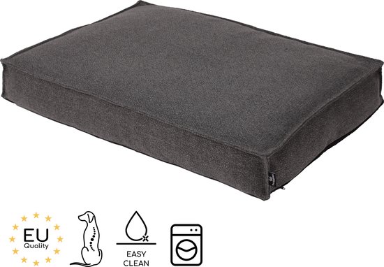 Huggles Hondenkussen Phenix - Design Hondenbed - Comfortabel Luxe - 120cm - XL - Grijs