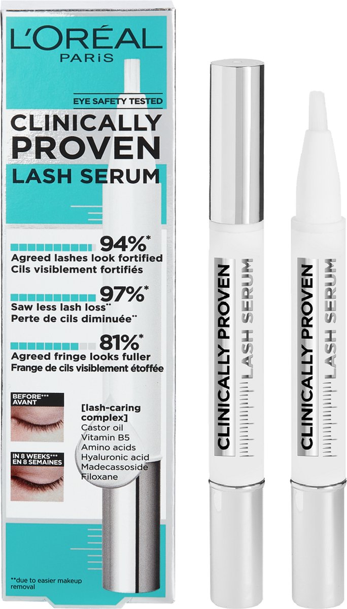 L’Oréal Paris Clinically Proven Lash Serum - Verzorgend Wimperserum – Verrijkt met hyaluronzuur - 2 ml - L’Oréal Paris