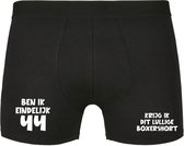 Ben ik eindelijk 44, krijg ik dit lullige boxershort Heren Boxershort - verjaardag - jarig - 44e verjaardag - feest - onderbroek - grappig