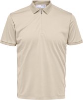 SELECTED HOMME SLHFAVE ZIP SS POLO NOOS Heren Poloshirt - Maat L