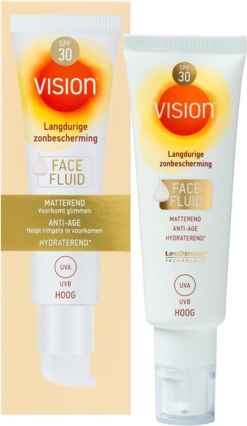 Vision Face Fluid - Zonnebrand voor het gezicht - SPF 30 - 50 ml