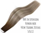 Tape In Hair Ombré Balayage Stikker extensions 20stuks 50gram 40cm lengte human hair