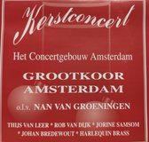 Kerstconcert Grootkoor Amsterdam o.l.v. Nan van Groeningen / CD kerst / het Concertgebouw Amsterdam / Thijs van Leer / Rob van Dijk / Jorine Samson / Johan Bredewout / Harlequin Brass