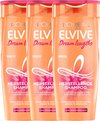 L'Oréal Paris Elvive Dream Lengths - Shampoo met Castorolie en Niacinamide - Lang en Beschadigd Haar - 3 x 250ml