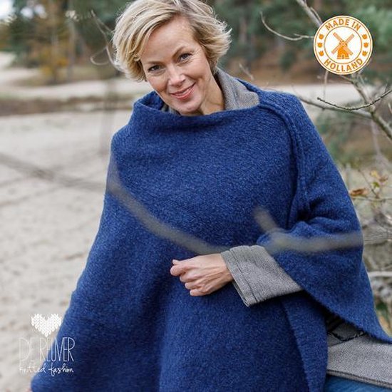 De Reuver Knitted Fashion PONCHO 100% NEDERLANDS (542)