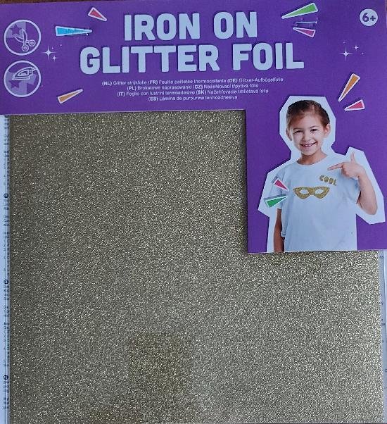 Feuille de repassage Glitter - Iron On Glitter Foil