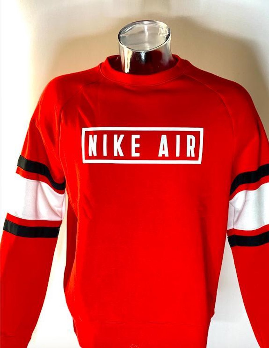 Nike Air Sportswear Crewneck (Rood-Wit) - Maat S | bol