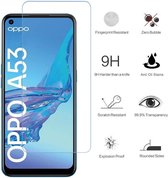 Screenprotector geschikt voor OPPO A53 screenprotector - Tempered glass – Anti scratch – OPPO A53 Screen protector – Case friendly - EPICMOBILE