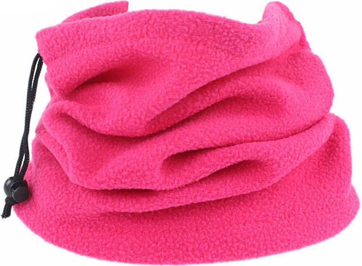Hals warmer - Nekwarmer - Rose - Sjaal - fleece winter - Heren/Dames - Polar fleece bandana nekwarmer - Gezichtsmasker - Mondkopje - Wintersport - Sport