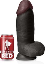 Captain Red The Colossus - Realistische Dildo - 26 7.5cm - Zwart