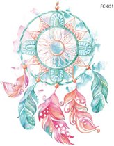 Temporary tattoo | tijdelijke tattoo | fake tattoo | droomvanger - dream catcher| 105 x 120 mm