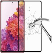 Samsung Galaxy S20 FE full cover zwart screenprotector glas – Glasplaatje Tempered glass bescherming voor Samsung S20 FE –