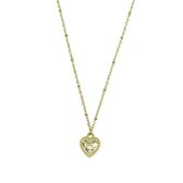 Live Laugh Love ketting - Goud - 42 cm