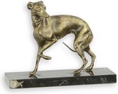 Hondje - Gietijzeren beeld - Gedetailleerd sculptuur - 15,5 cm hoog
