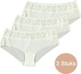 INSUA Dames Slips - 3-Pack - Ecru - Maat M