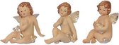 Cupido figuren - Beeld - Set van 3 - 12,4 cm hoog