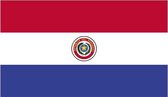 Vlag Paraguay met wapen 100x150 cm.